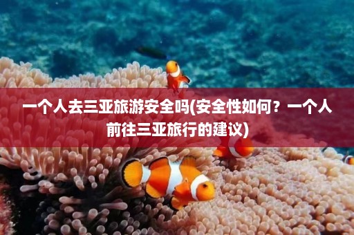 一个人去三亚旅游安全吗(安全性如何？一个人前往三亚旅行的建议)