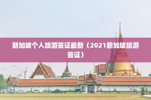 新加坡个人旅游签证最新（2021新加坡旅游签证）  第1张