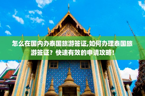 怎么在国内办泰国旅游签证,如何办理泰国旅游签证？快速有效的申请攻略！  第1张