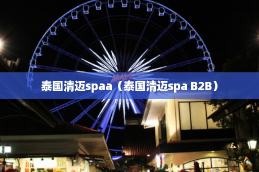 泰国清迈spaa（泰国清迈spa B2B）  第1张