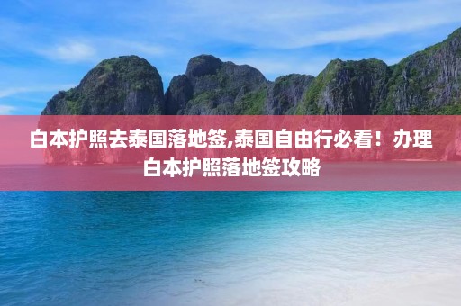 白本护照去泰国落地签,泰国自由行必看！办理白本护照落地签攻略