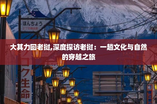 大其力回老挝,深度探访老挝：一趟文化与自然的穿越之旅