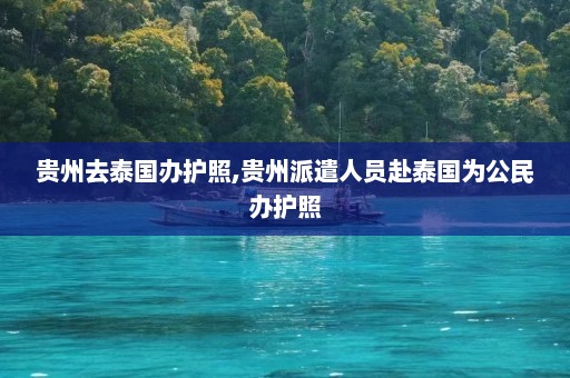 贵州去泰国办护照,贵州派遣人员赴泰国为公民办护照