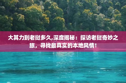 大其力到老挝多久,深度揭秘：探访老挝奇妙之旅，寻找最真实的本地风情！