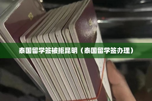 泰国留学签被拒昆明（泰国留学签办理）  第1张