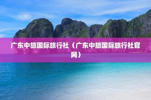 广东中旅国际旅行社（广东中旅国际旅行社官网）