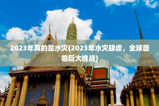 2023年真的是水灾(2023年水灾肆虐，全球面临巨大挑战)