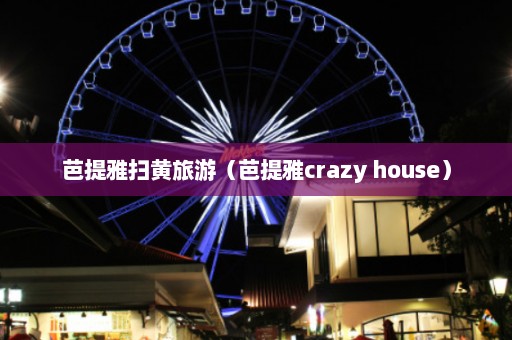 芭提雅扫黄旅游（芭提雅crazy house）