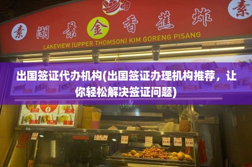 出国签证代办机构(出国签证办理机构推荐，让你轻松解决签证问题)