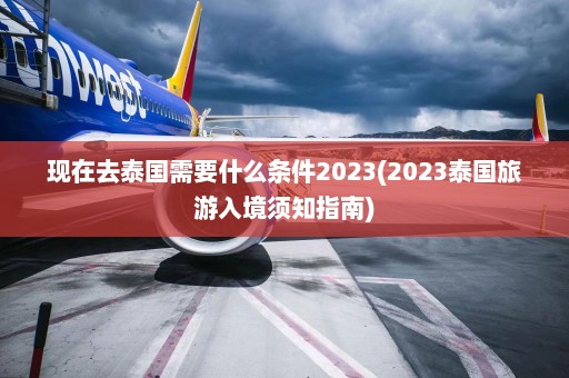 现在去泰国需要什么条件2023(2023泰国旅游入境须知指南)