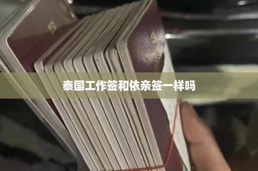 泰国工作签和依亲签一样吗  第1张