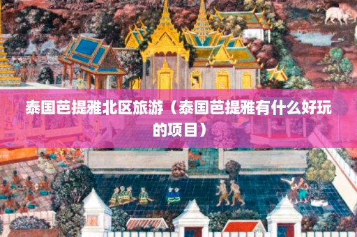 泰国芭提雅北区旅游（泰国芭提雅有什么好玩的项目）  第1张