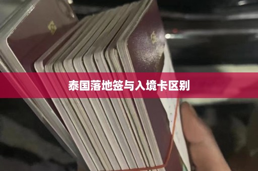 泰国落地签与入境卡区别  第1张