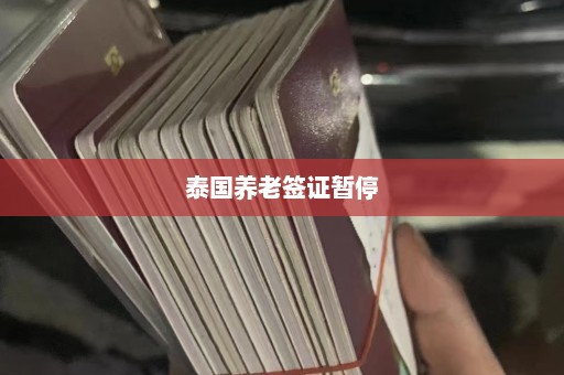 泰国养老签证暂停  第1张