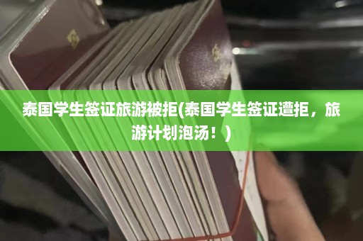 泰国学生签证旅游被拒(泰国学生签证遭拒，旅游计划泡汤！)  第1张