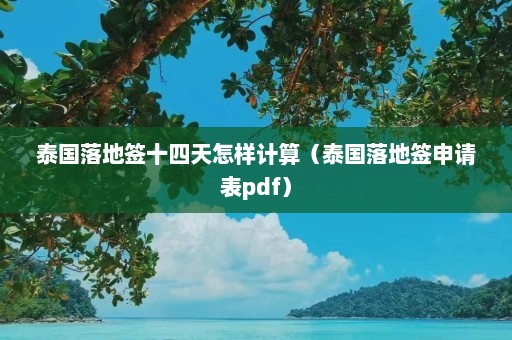 泰国落地签十四天怎样计算（泰国落地签申请表pdf）