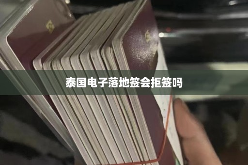 泰国电子落地签会拒签吗  第1张