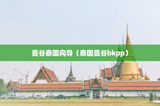 曼谷泰国向导（泰国曼谷bkpp）  第1张