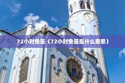 72小时免签（72小时免签是什么意思）