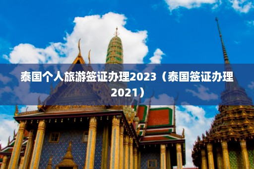 泰国个人旅游签证办理2023（泰国签证办理2021）  第1张