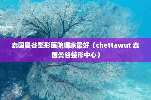 泰国曼谷整形医院哪家最好（chettawut 泰国曼谷整形中心）