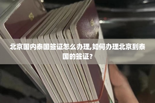 北京国内泰国签证怎么办理,如何办理北京到泰国的签证？  第1张