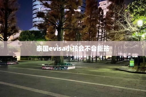 泰国evisa小孩会不会拒签