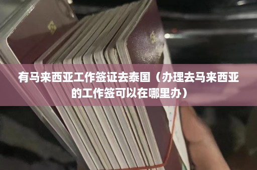 有马来西亚工作签证去泰国（办理去马来西亚的工作签可以在哪里办）  第1张