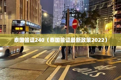 泰国签证240（泰国签证最新政策2022）