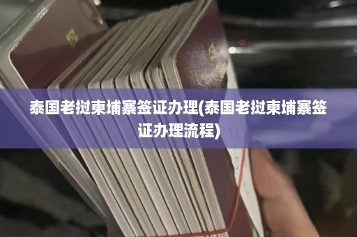 泰国老挝柬埔寨签证办理(泰国老挝柬埔寨签证办理流程)  第1张