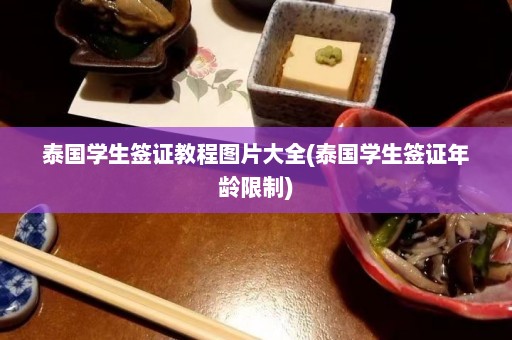 泰国学生签证教程图片大全(泰国学生签证年龄限制)