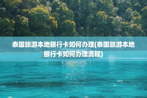 泰国旅游本地银行卡如何办理(泰国旅游本地银行卡如何办理流程)