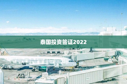 泰国投资签证2022