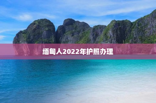 缅甸人2022年护照办理