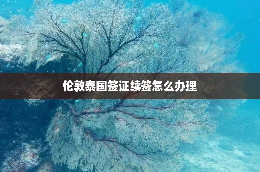 伦敦泰国签证续签怎么办理