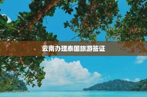 云南办理泰国旅游签证