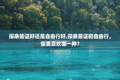 探亲签证好还是自由行好,探亲签证和自由行，你更喜欢哪一种？