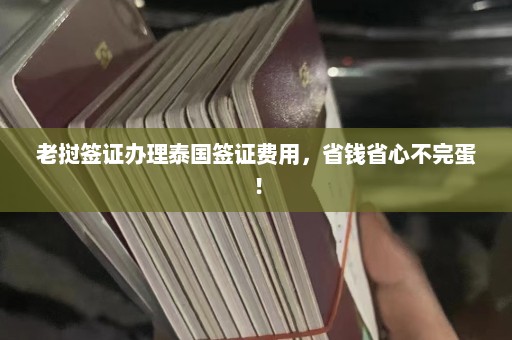 老挝签证办理泰国签证费用，省钱省心不完蛋！  第1张