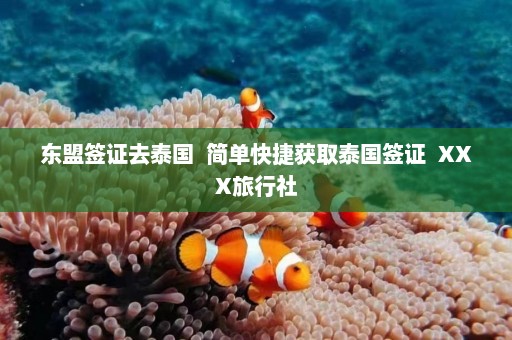 东盟签证去泰国  简单快捷获取泰国签证  XXX旅行社