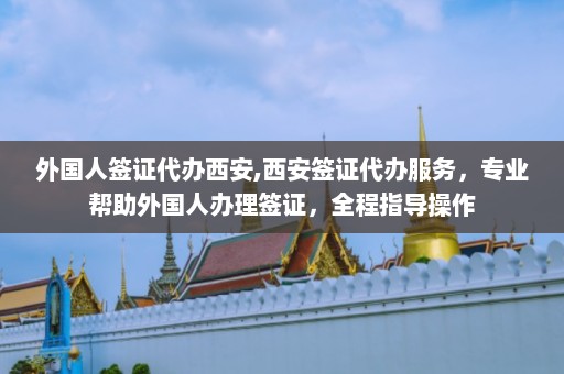 外国人签证代办西安,西安签证代办服务，专业帮助外国人办理签证，全程指导操作  第1张