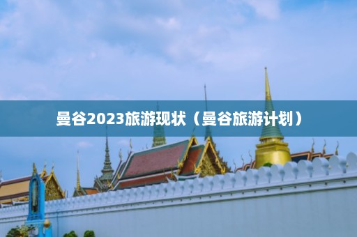 曼谷2023旅游现状（曼谷旅游计划）  第1张