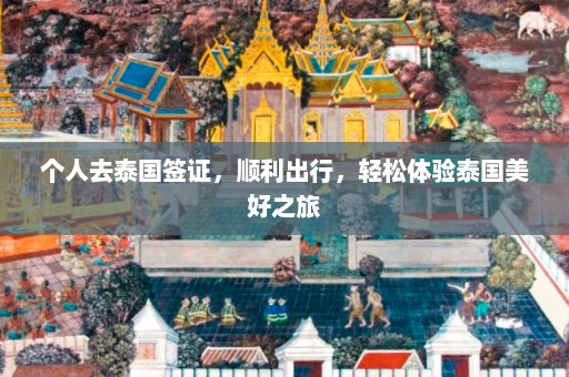 个人去泰国签证，顺利出行，轻松体验泰国美好之旅  第1张