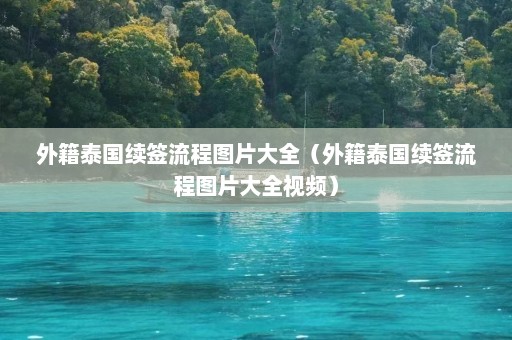 外籍泰国续签流程图片大全（外籍泰国续签流程图片大全视频）