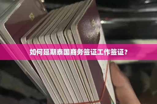 如何延期泰国商务签证工作签证？  第1张