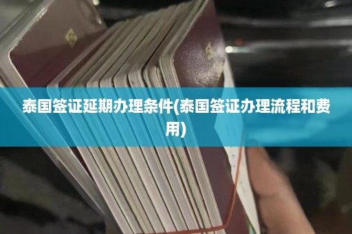 泰国签证延期办理条件(泰国签证办理流程和费用)  第1张