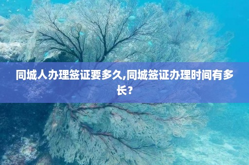 同城人办理签证要多久,同城签证办理时间有多长？