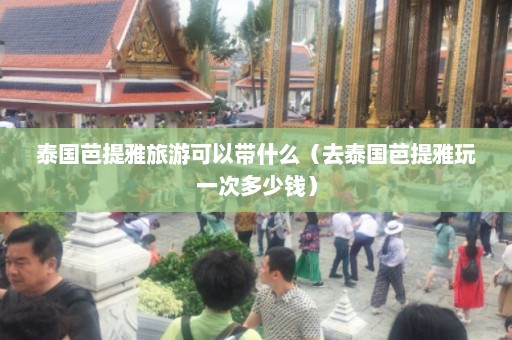 泰国芭提雅旅游可以带什么（去泰国芭提雅玩一次多少钱）  第1张