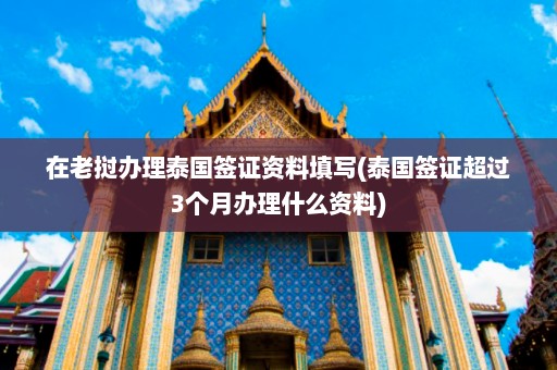 在老挝办理泰国签证资料填写(泰国签证超过3个月办理什么资料)  第1张