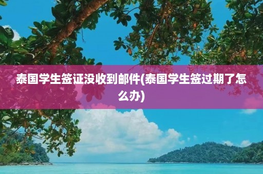 泰国学生签证没收到邮件(泰国学生签过期了怎么办)