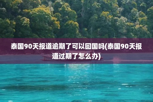 泰国90天报道逾期了可以回国吗(泰国90天报道过期了怎么办)